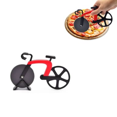 Polkupyörän pizzaleikkuri, ruostumattomasta teräksestä valmistettu pizzaveitsi Malli B