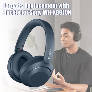 Vaihdettavat kuulokkeet soljella Sony WH-XB910N:lle Sininen