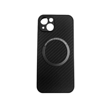Magneettinen hiilikuituinen latauskotelo iPhonelle Musta iPhone 13