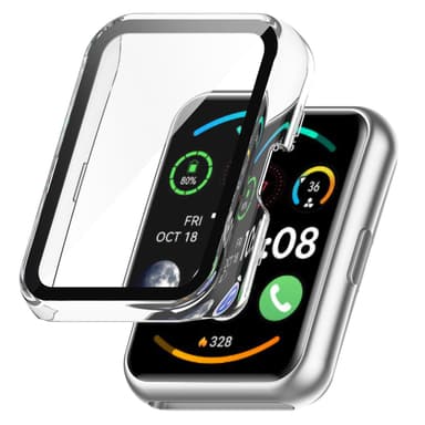 All-inclusive-suojakotelo, joka on yhteensopiva Huawei Watch Fit New/OPPO -kellon kanssa Läpinäkyvä