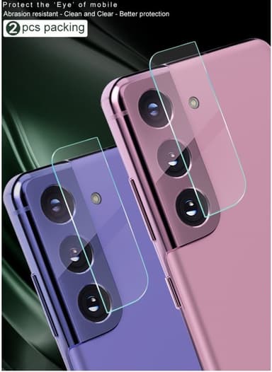 Samsung Galaxy S21 linssisuojus 2 kpl läpinäkyvä