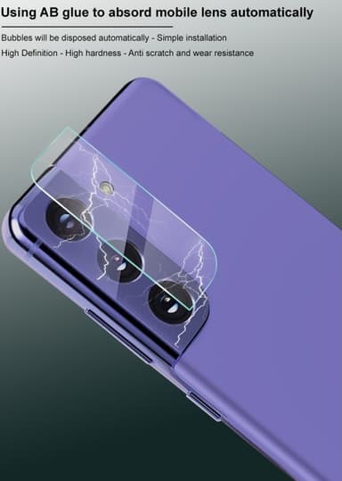 Samsung Galaxy S21 linssisuojus 2 kpl läpinäkyvä