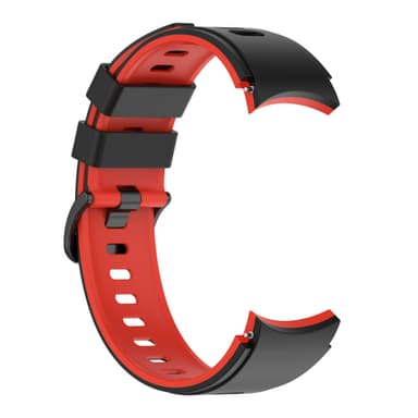 Samsung Galaxy Watch 4 Classic rannekoru silikoni Musta + punainen