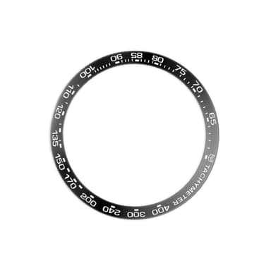 Ruostumattomasta teräksestä valmistettu kehysrengas Samsung Gear S2 Classic SM-R732:lle Musta