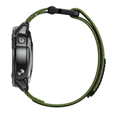 Kellon ranneke 22 mm Garmin Fenix 5/6/7 Forerunner Approach Nylon Ruohon väri