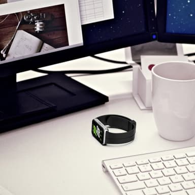 Silikoninen ranneke Samsung Galaxy Fit 3 SM-R390:lle Musta