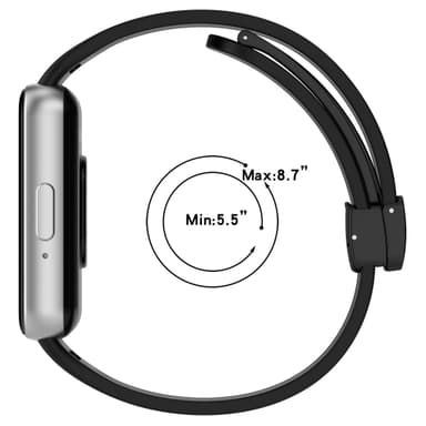Silikoninen ranneke Samsung Galaxy Fit 3 SM-R390:lle Musta