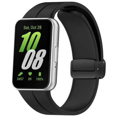 Silikoninen ranneke Samsung Galaxy Fit 3 SM-R390:lle Musta