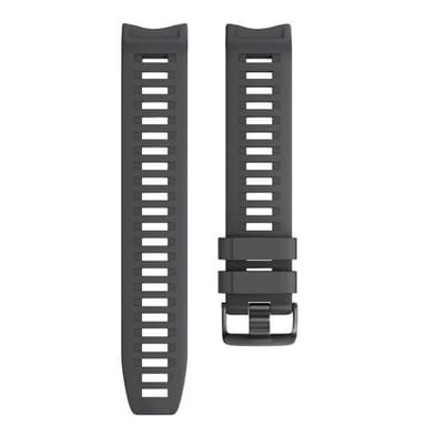 Silikoninen ranneke Garmin Instinct/Esports/Tide/Solar-laitteille Harmaa