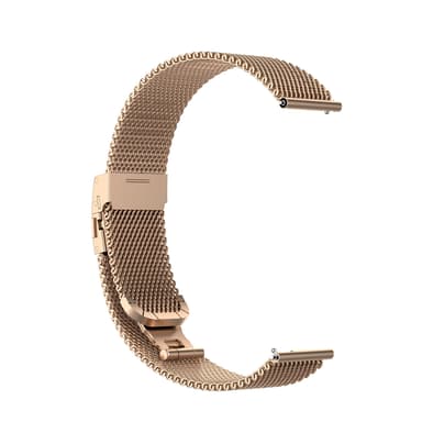 Kellon ranneke Garmin VivoActive/Vivomove/Forerunner 20 mm ruostumaton teräs ruusukulta
