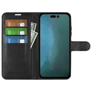 Lompakkokotelo Musta iPhone 14 Pro Max