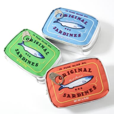 Säilyke Sardines Meikkilaukku Toalettitarvikelaukku Säilytyslaukku Oranssi
