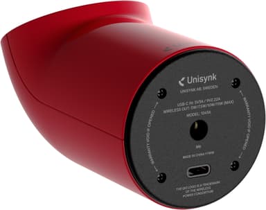 Unisynk Stand2 Qi2 langaton pöytälaturi (punainen)