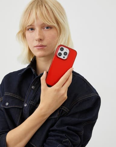 Clear Case iPhone 15PR Radiant Red