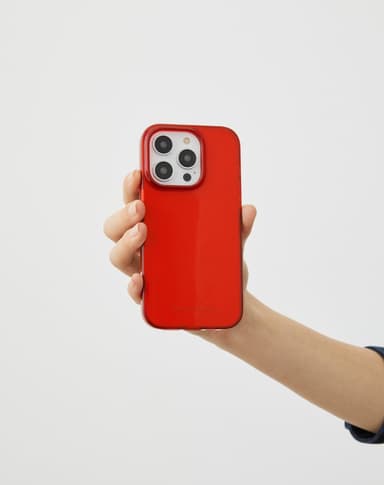 Clear Case iPhone 15PR Radiant Red