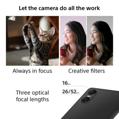 Sony Xperia 10 VI 5G älypuhelin 8/128 GB (musta)