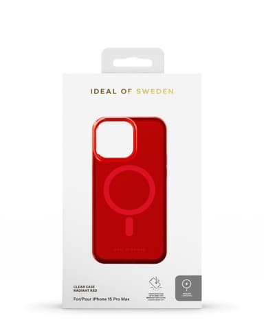 Clear Case MagSafe iPhone 15PM Radiant Red