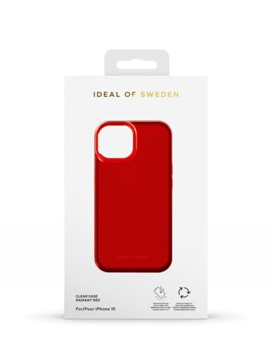 Clear Case iPhone 13/14/15 Radiant Red