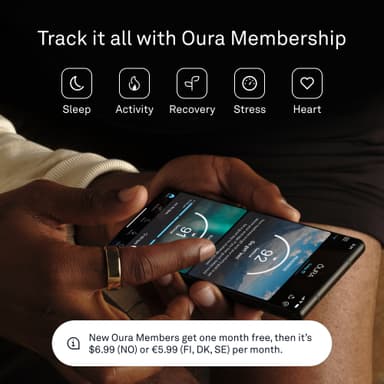 Oura Ring Gen3 Horizon älysormus koko 8 (Stealth)