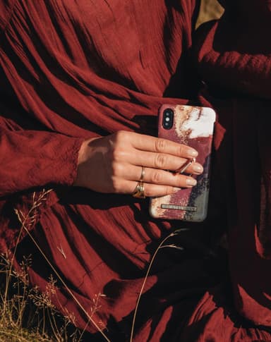 Fashion Case Galaxy S10E Golden Burgundy Marbl
