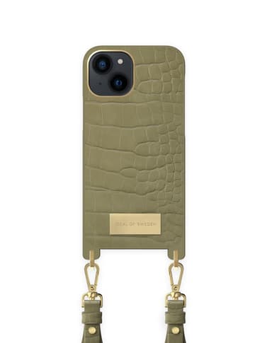 Atelier Necklace iPhone 13 Mini Sage Croco