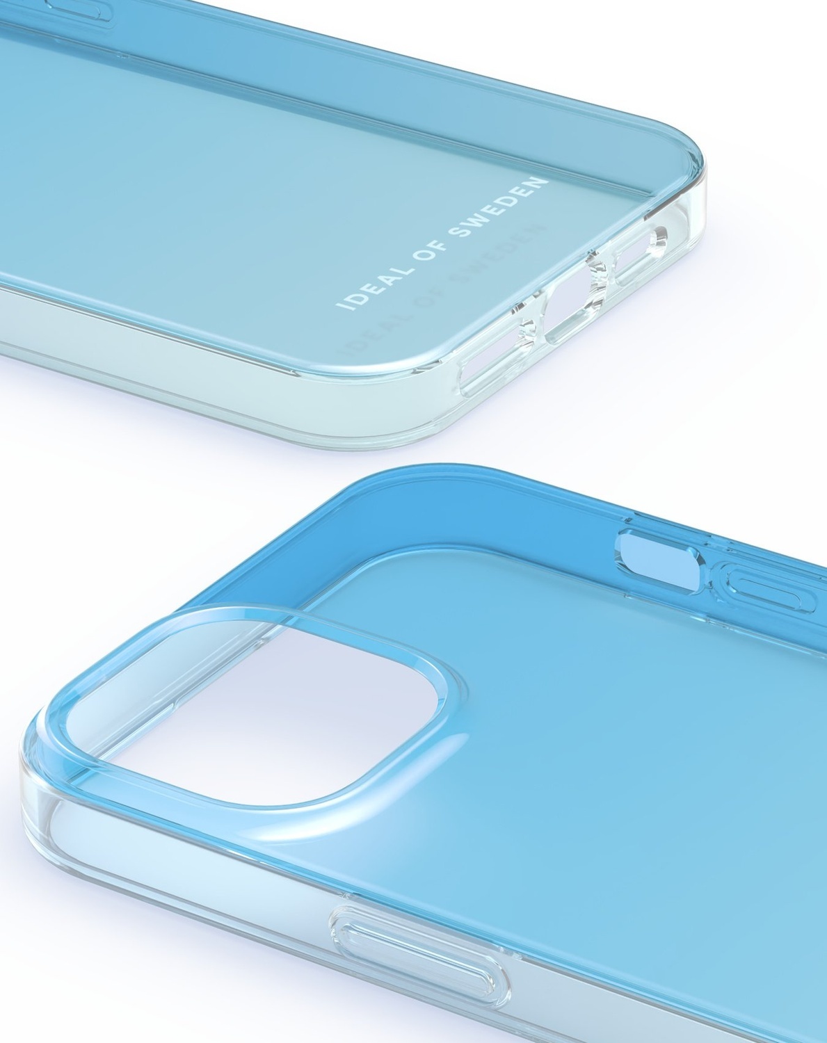 Clear Case iPhone 13/14/15 Light Blue
