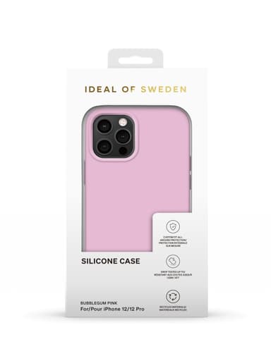 Silicone Case iPhone 12/12P Bubblegum Pink