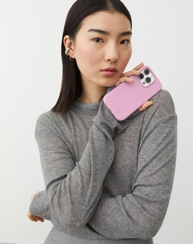 Silicone Case iPhone 12/12P Bubblegum Pink