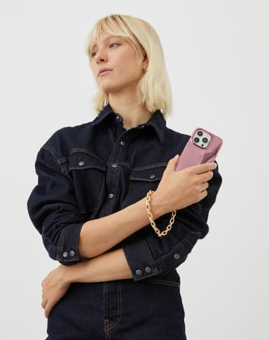 Mirror Case iPhone 15PL Mirror Rose Pink