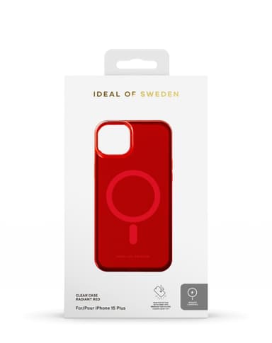 Clear Case MagSafe iPhone 15PL Radiant Red