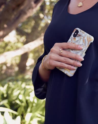 Fashion Case Galaxy S10E Platinum Leaves