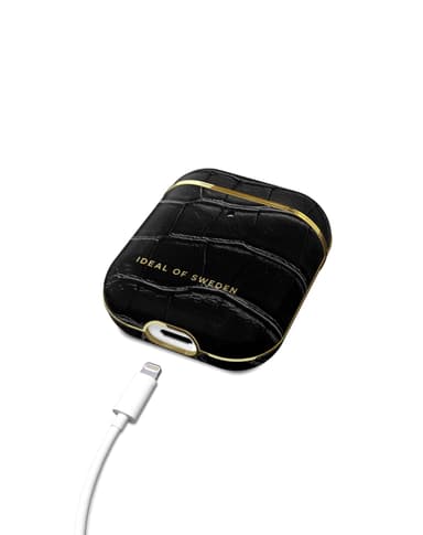 Atelier AirPods Case Jet Black Croco Rcyld Mtr