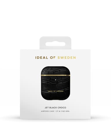 Atelier AirPods Case Jet Black Croco Rcyld Mtr