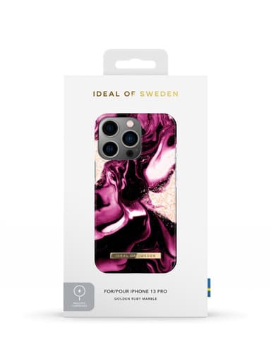 Printed Case MagSafe 13P Golden Ruby Marble
