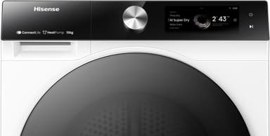 Hisense kuivausrumpu DH7S107BW 10 KG