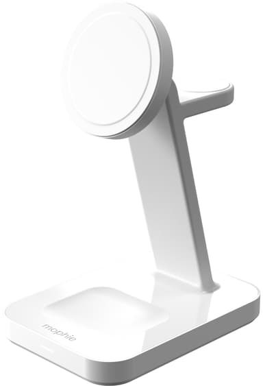 Mophie Snap Plus 3-in-1 Qi2 langaton laturi (valkoinen)