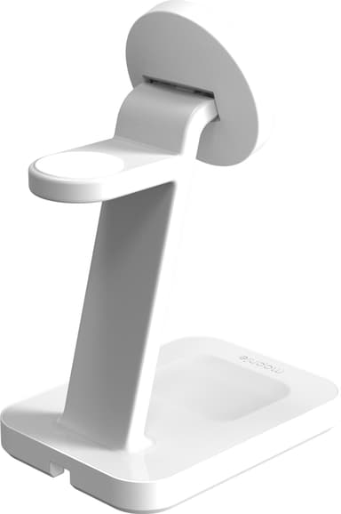 Mophie Snap Plus 3-in-1 Qi2 langaton laturi (valkoinen)