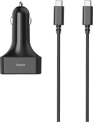 Hama 65W USB-C Car Notebook kaapeli ja laturi