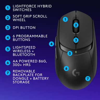 Logitech G G309 pelihiiri (musta)
