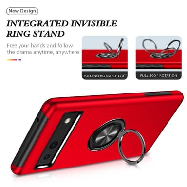 Google Pixel 8a sormenrengasjalustan hybridikotelo