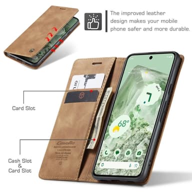 CASEME Retro Lompakkokotelo Pixel 8a