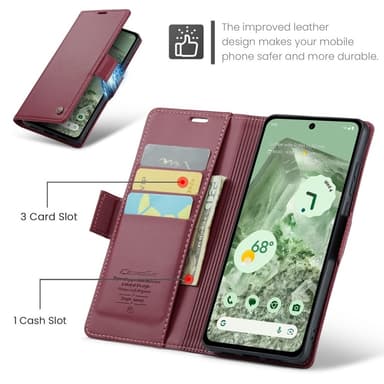 CASEME Retro Lompakkokotelo Pixel 8a
