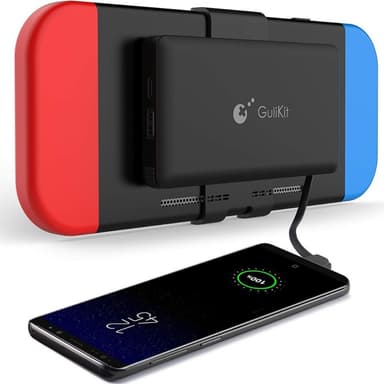 10 000 mAh virtapankki takakiinnikkeellä Nintendo Switchille