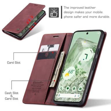 CASEME Retro Lompakkokotelo Pixel 8a