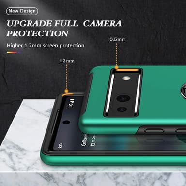 Google Pixel 8a sormenrengasjalustan hybridikotelo