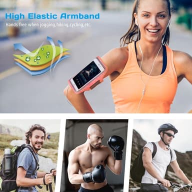 Outdoor Sports Running Arm Bag Case Fitness Mobile Heijastinnauha M