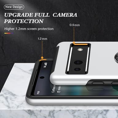 Google Pixel 8a sormenrengasjalustan hybridikotelo