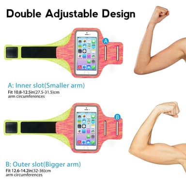 Outdoor Sports Running Arm Bag Case Fitness Mobile Heijastinnauha L