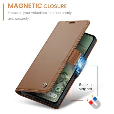 CASEME Retro Lompakkokotelo Pixel 8a