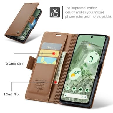 CASEME Retro Lompakkokotelo Pixel 8a